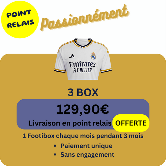 3 box (livraison en point relais)